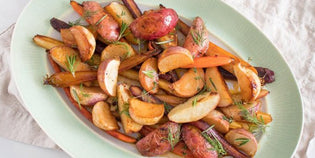  Garlic & Herb Roasted Root Vegetables - Lot22oliveoil.com