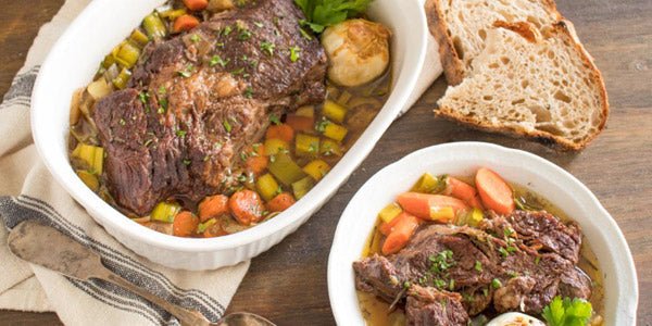 Harissa Pot Roast with Smoky Roasted Garlic