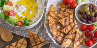 Marinated Greek Yogurt with Grilled Pita Chips