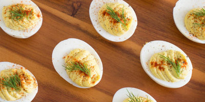 Olive Oil Deviled Eggs