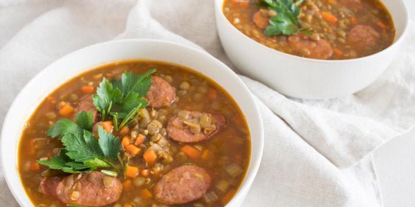 Rosemary, Lentil, and Sausage Soup