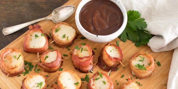 Sweet & Savory Bacon Wrapped Scallops – Lot22oliveoil.com