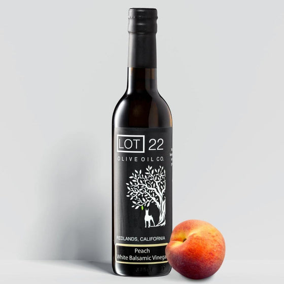 Peach White Balsamic Vinegar - Lot22oliveoil.com