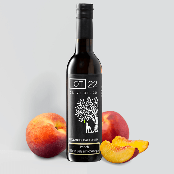 Peach White Balsamic Vinegar - Lot22oliveoil.com